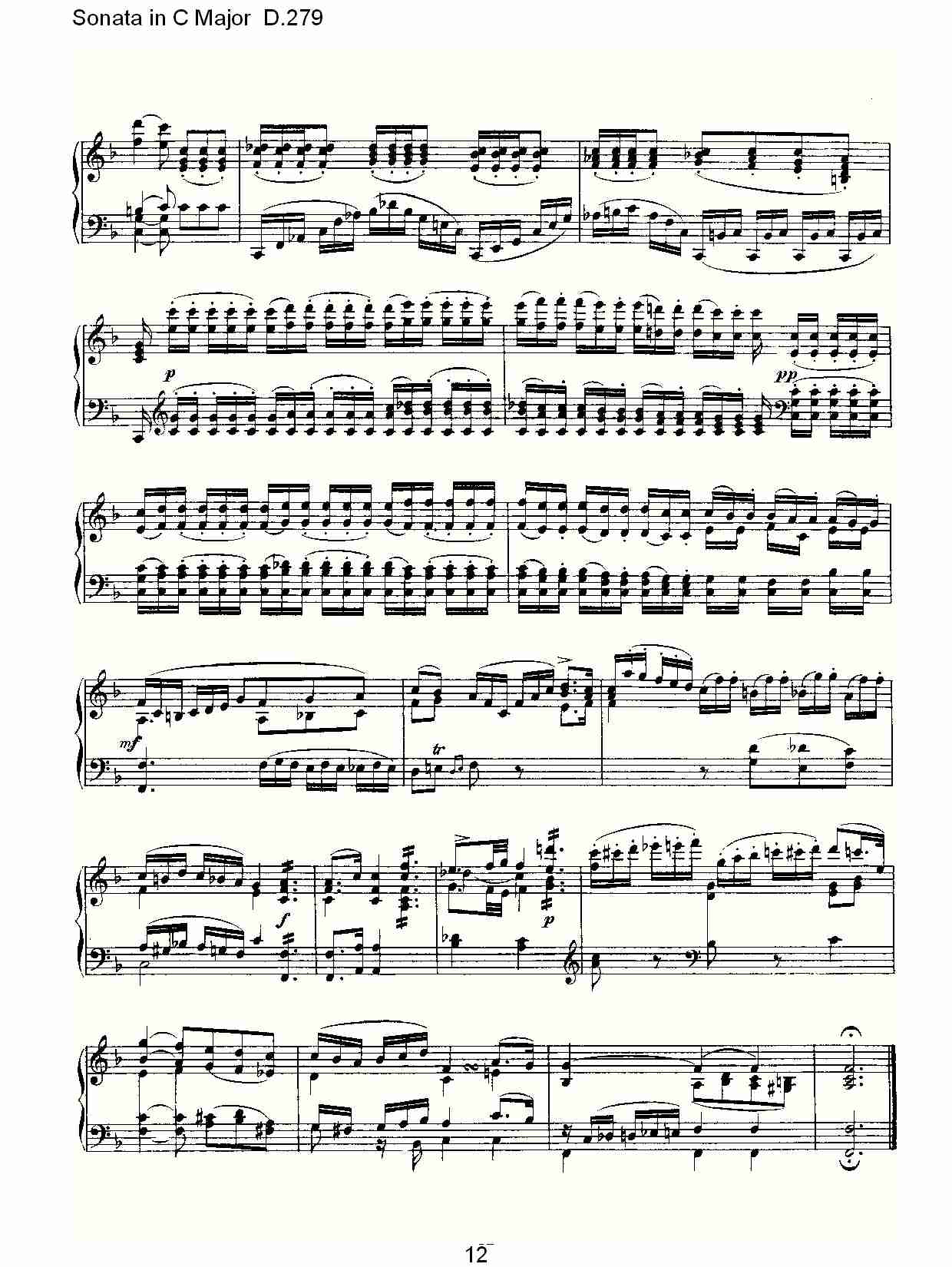 Sonata in C Major D.279   CD.279