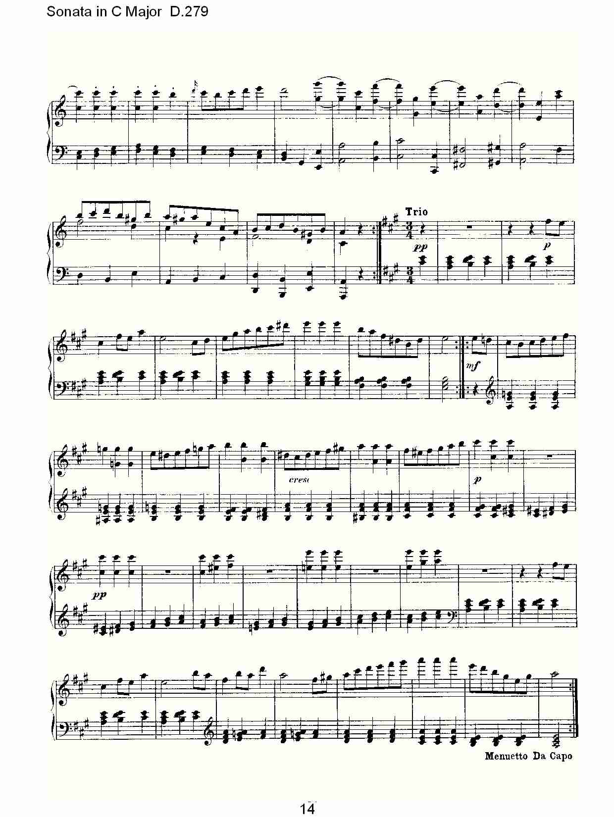 Sonata in C Major D.279   CD.279