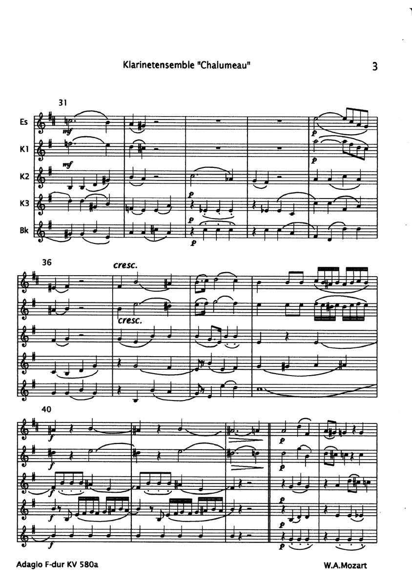 adagio f dur kv 580