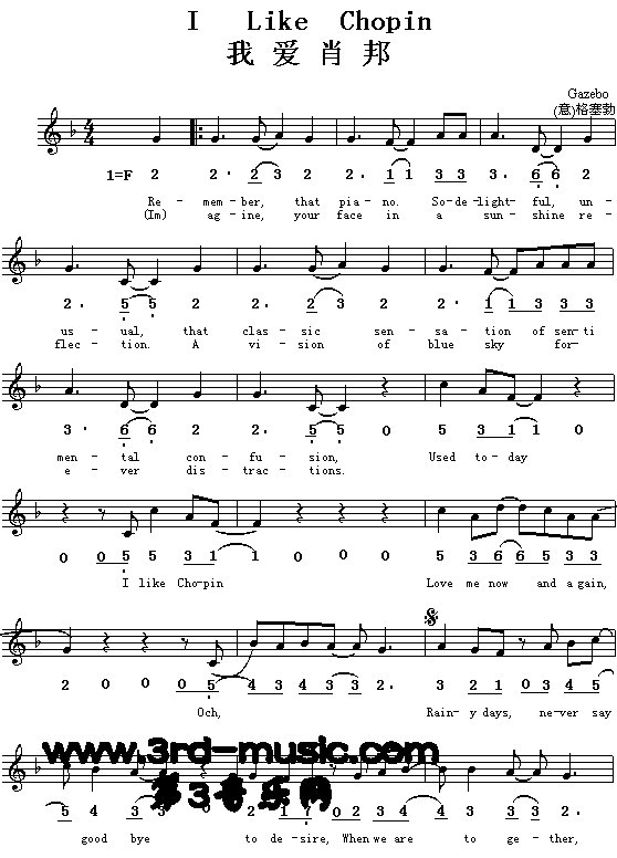 I Like Chopin ҰФ⡢Ӣĸ裩[]