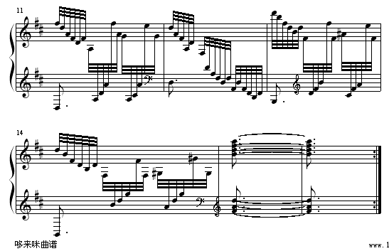练习曲（Ｎo.17）-克拉莫吉他谱