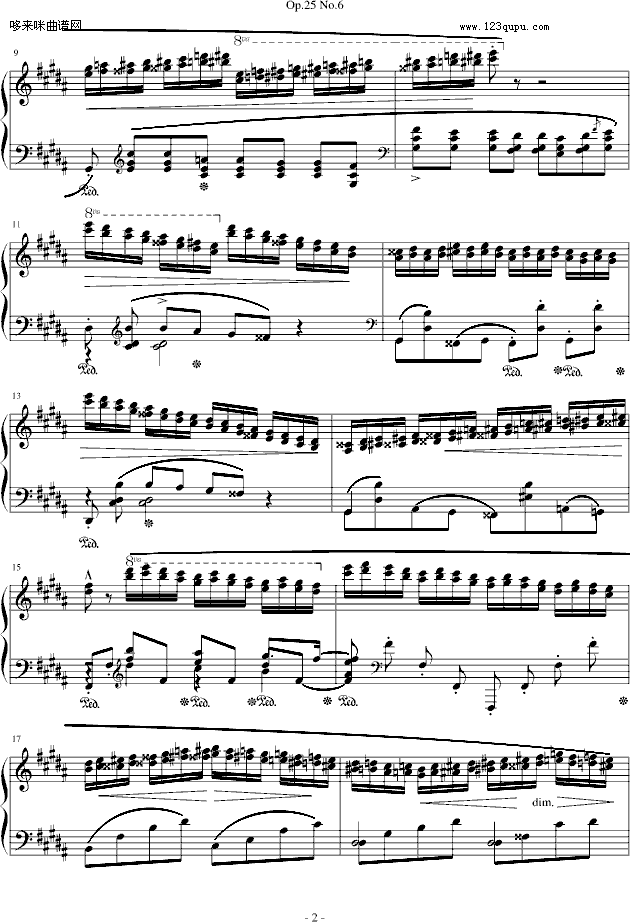 Фϰ Op.25 No.6-Ф