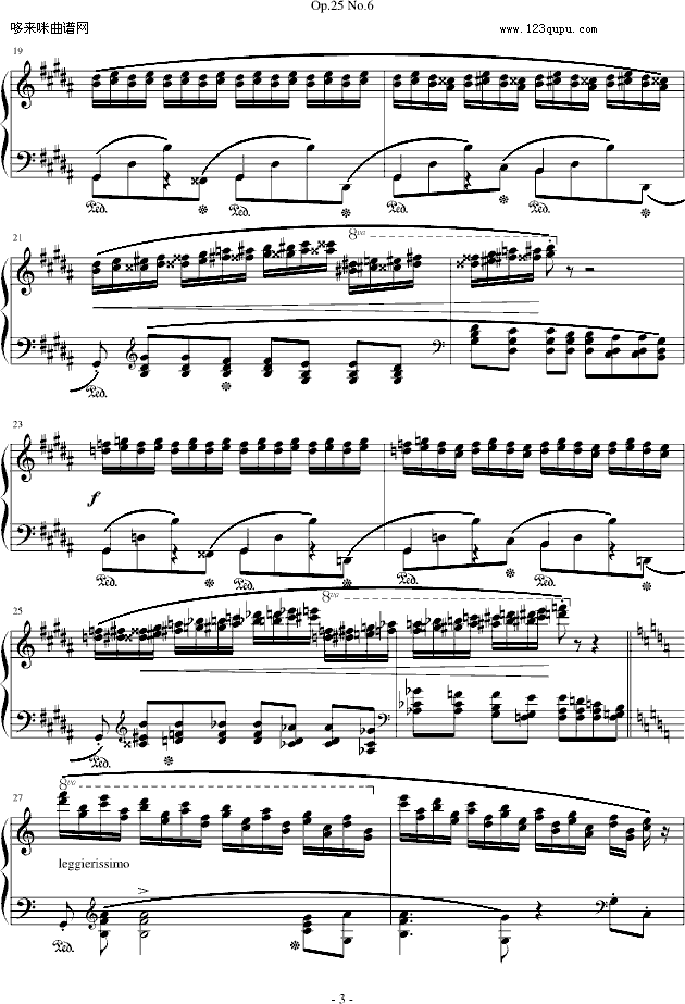 Фϰ Op.25 No.6-Ф