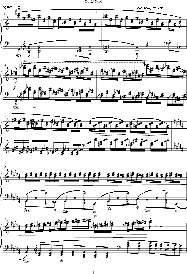 Фϰ Op.25 No.6-Ф