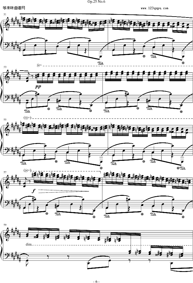 Фϰ Op.25 No.6-Ф