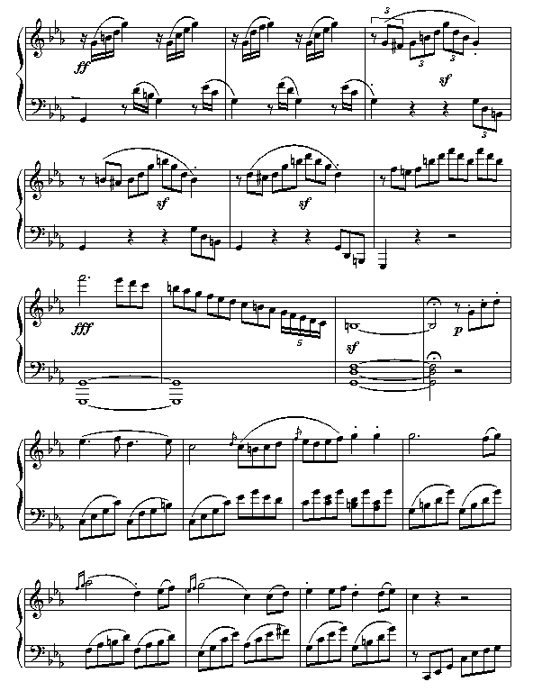 ¼
