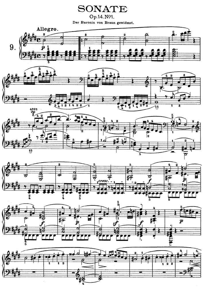 EھŸOp. 14 No1