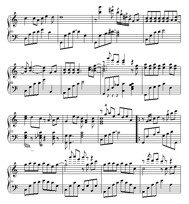 ¼