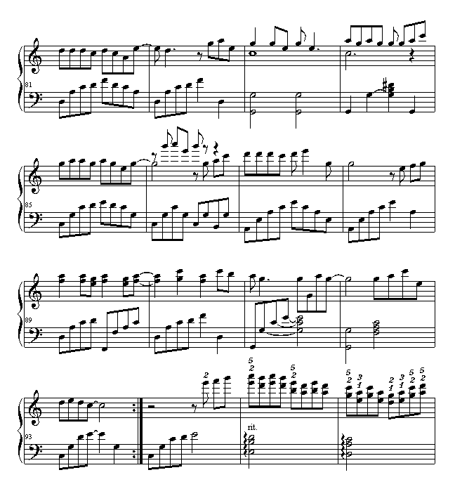 ¼