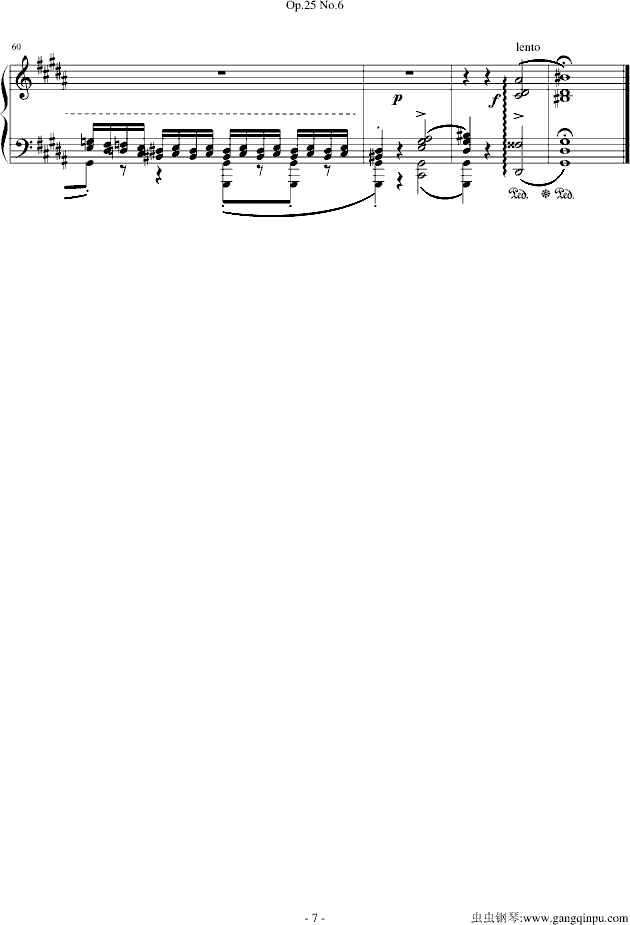 Фϰ Op.25 No.6