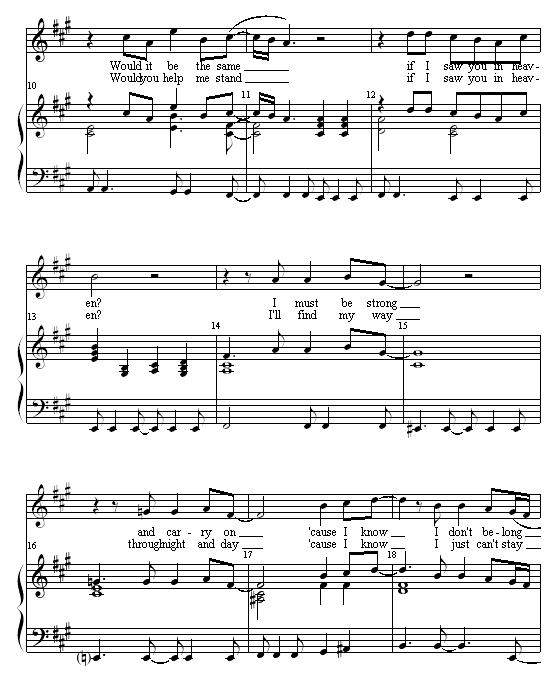 Tears In Heaven-ü